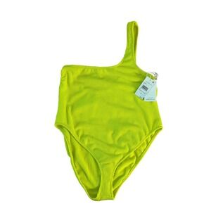 NWT Good American‎ Electric Yellow Bathing Suit Size 5/6